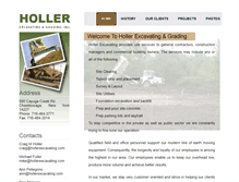 Tablet Screenshot of hollerexcavating.com